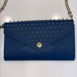 Rebecca Minnkoff Blue / Gold Studded Bag